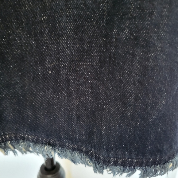 Gap Denim Dark Wash Zip Mini Dress with Pockets Size Small - Picture 4 of 9